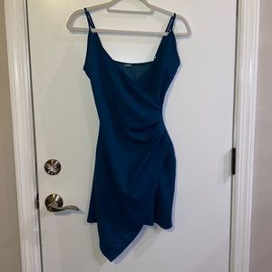 deep turquoise cocktail dress